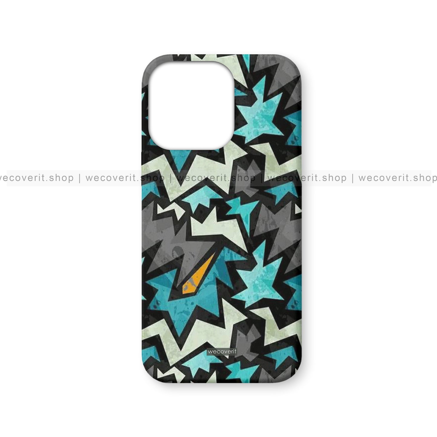 Blue Grey Electric Design Mobile Cover