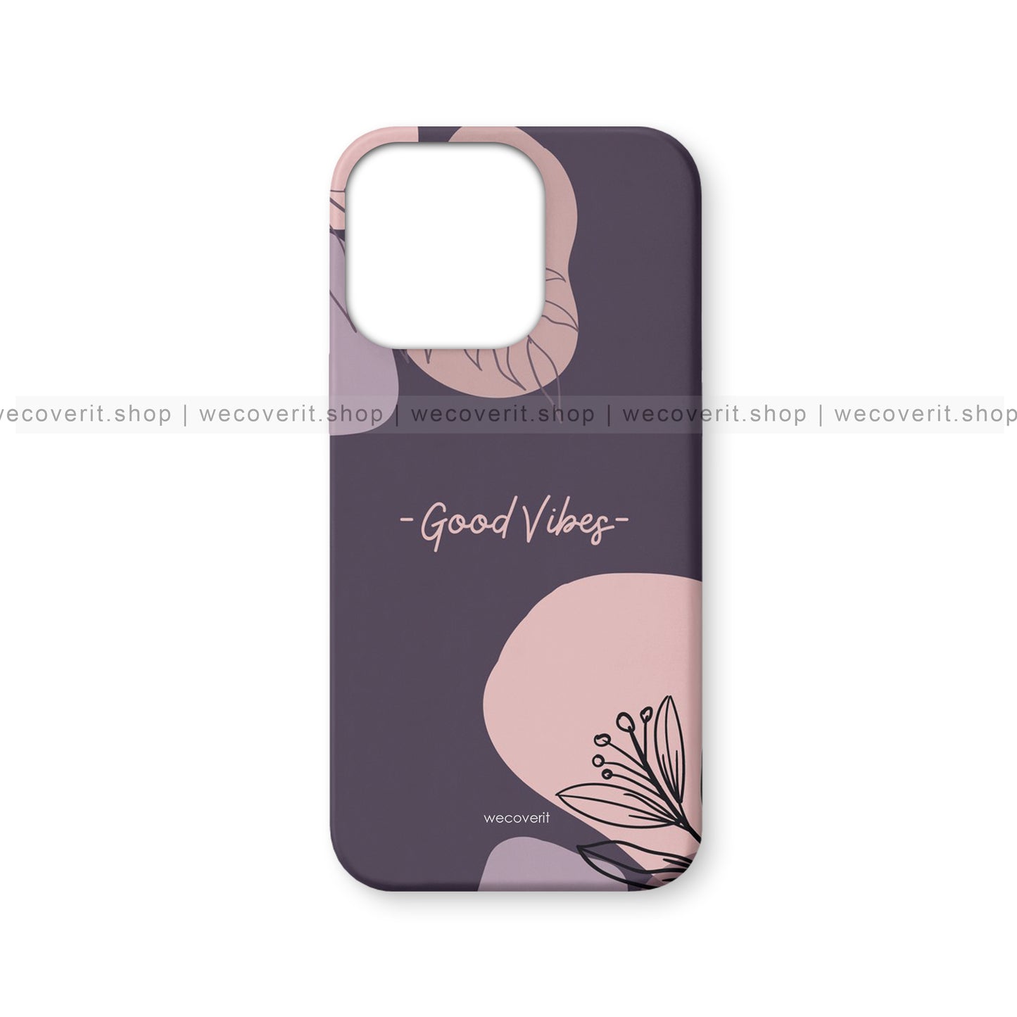 Purple Good Vibes Abstract Art Mobile Cover