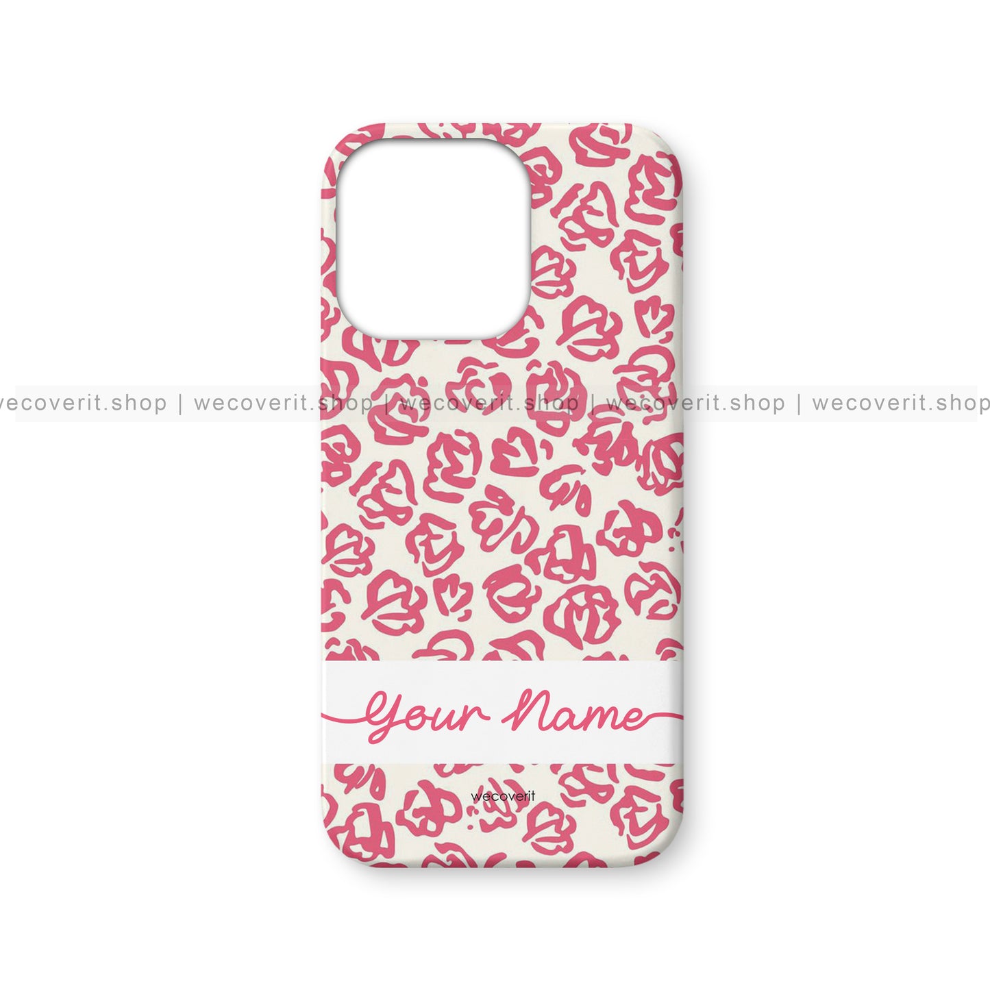 Floral Art Custom Name Mobile Cover