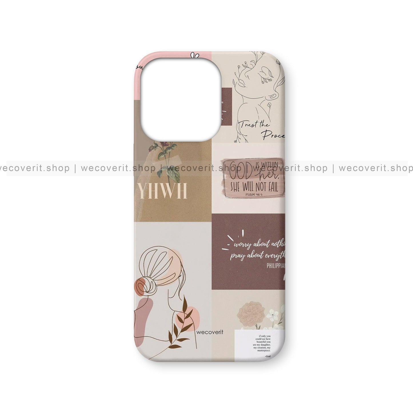 Faces with Quotes Aesthetic Mobile Cover