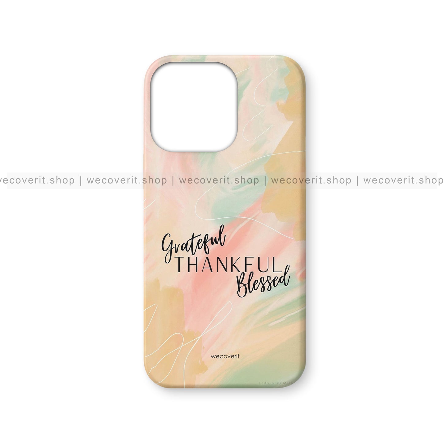 Grateful, Thankful, Blessed Motivational Mobile Cover