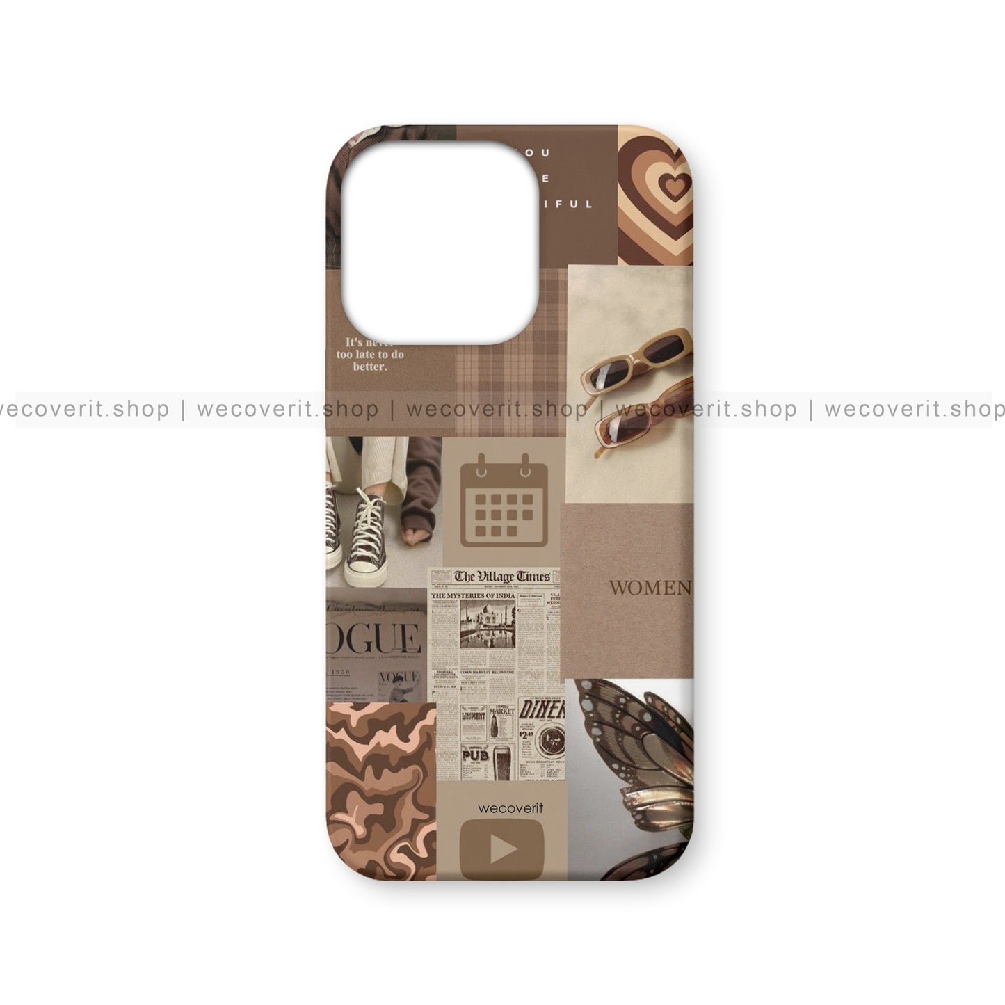 Brown Aesthetic Mobile Cover