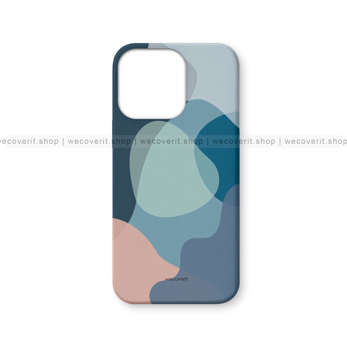 Blue Bubble Abstract Art Mobile Cover
