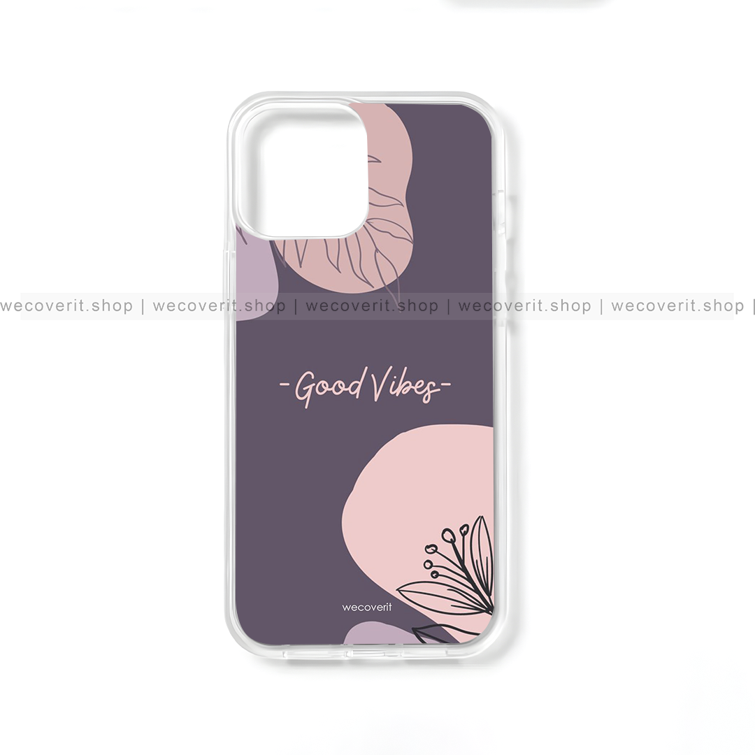 Purple Good Vibes Abstract Art Mobile Cover