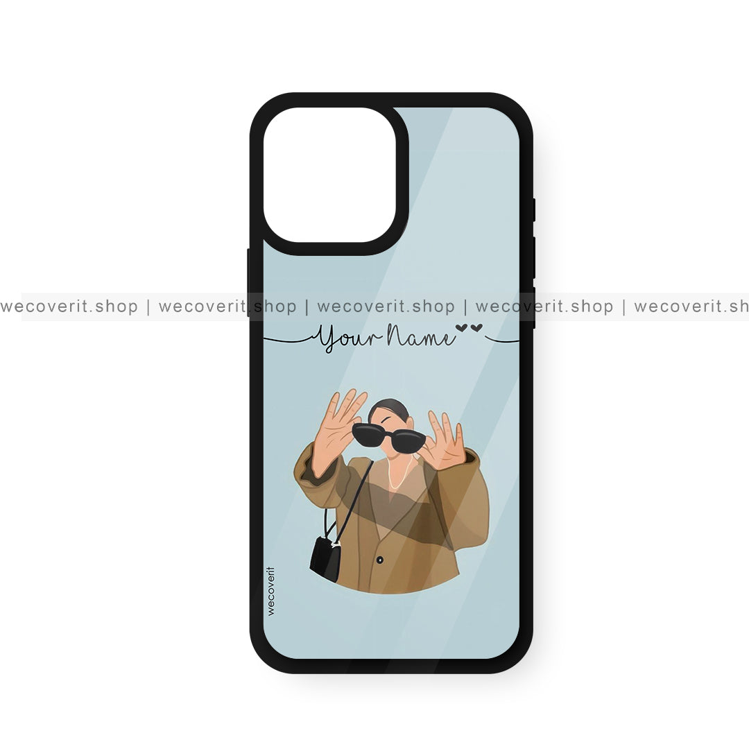 Me, Myself & I Girl Illustration Mobile Cover