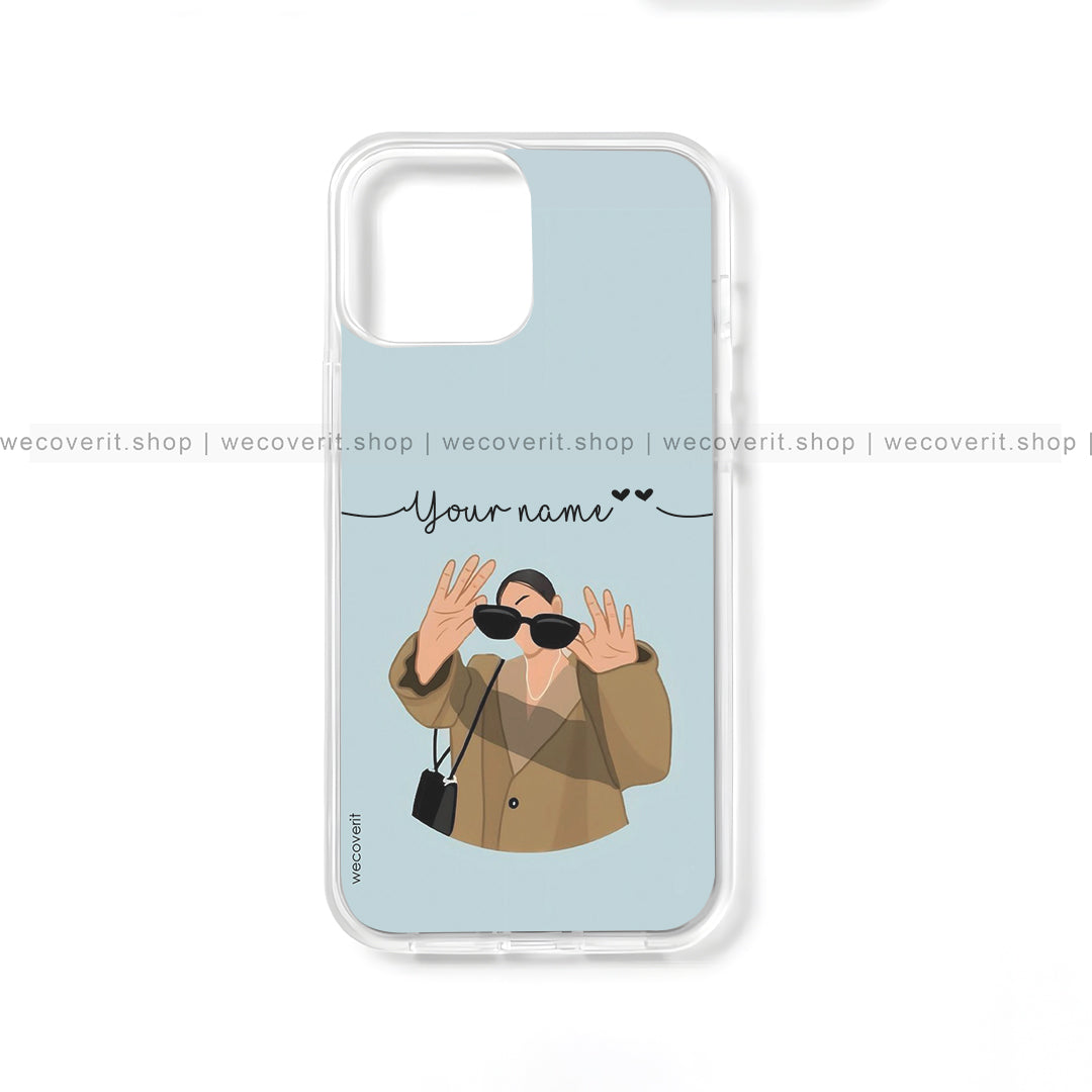 Me, Myself & I Girl Illustration Mobile Cover