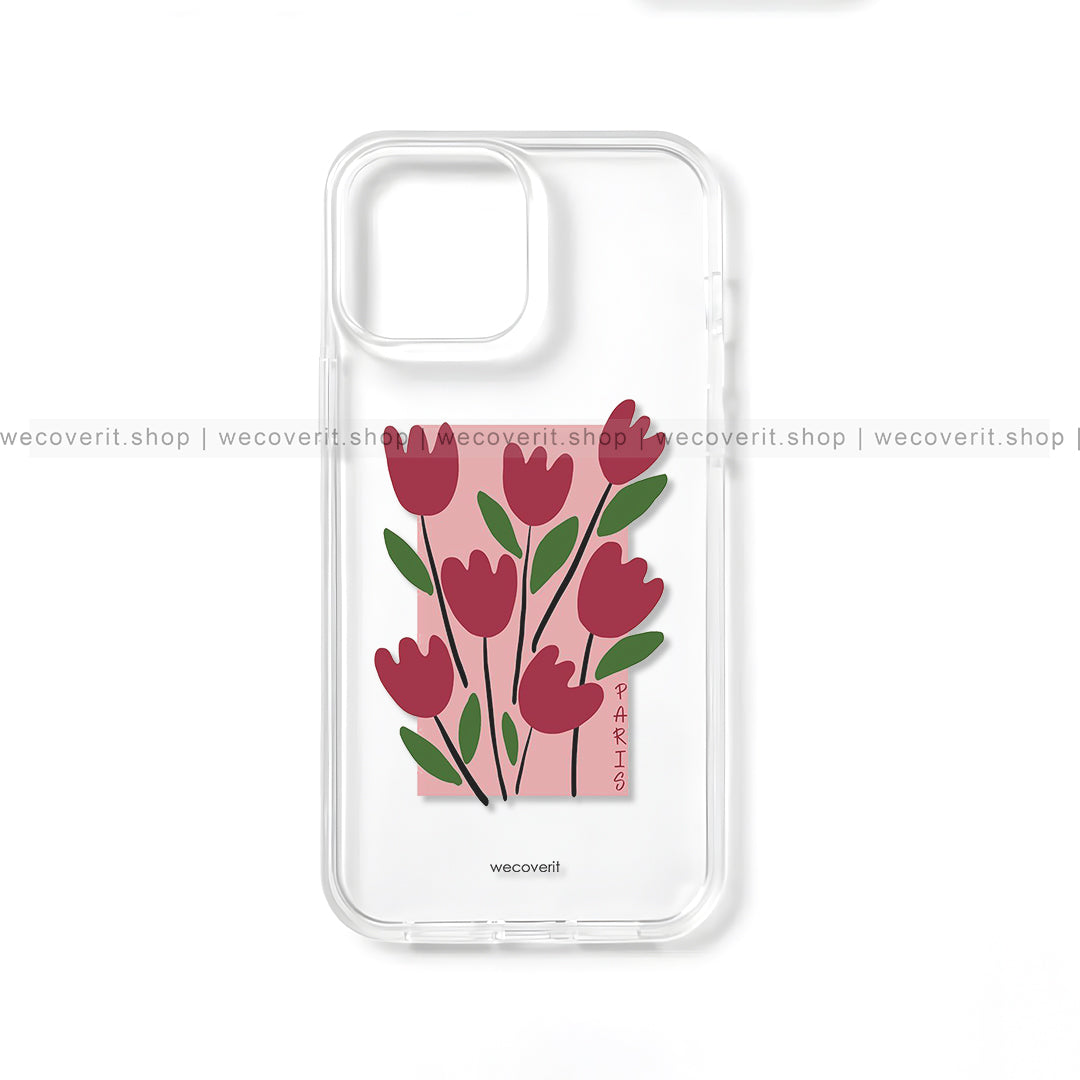 Tulip Flower Vector Art Clear Transparent Mobile Cover