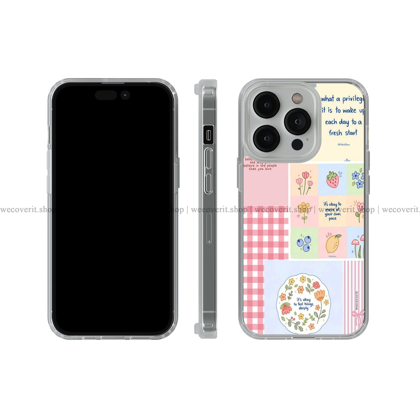 Pink Quotes Soft Mobile Cover
