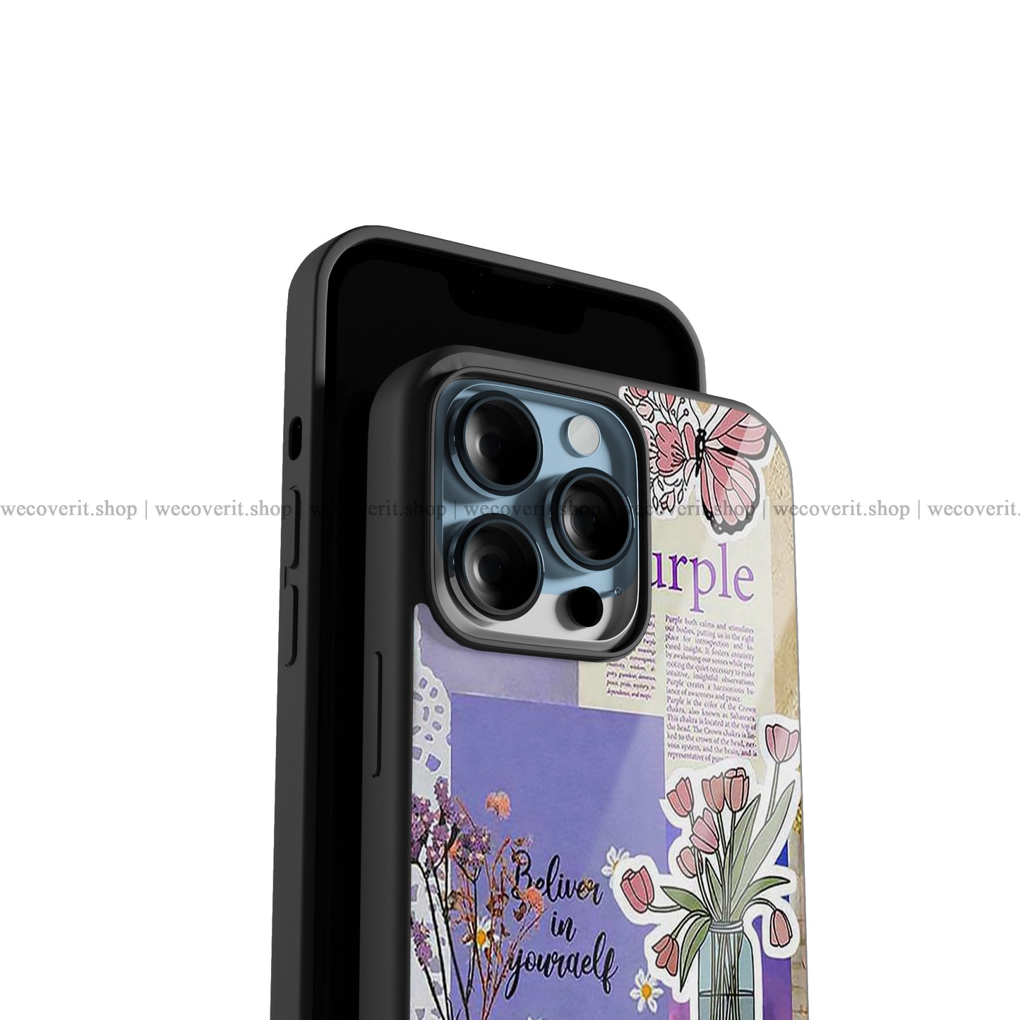 Purple Quotes Premium Glossy Phone Cover