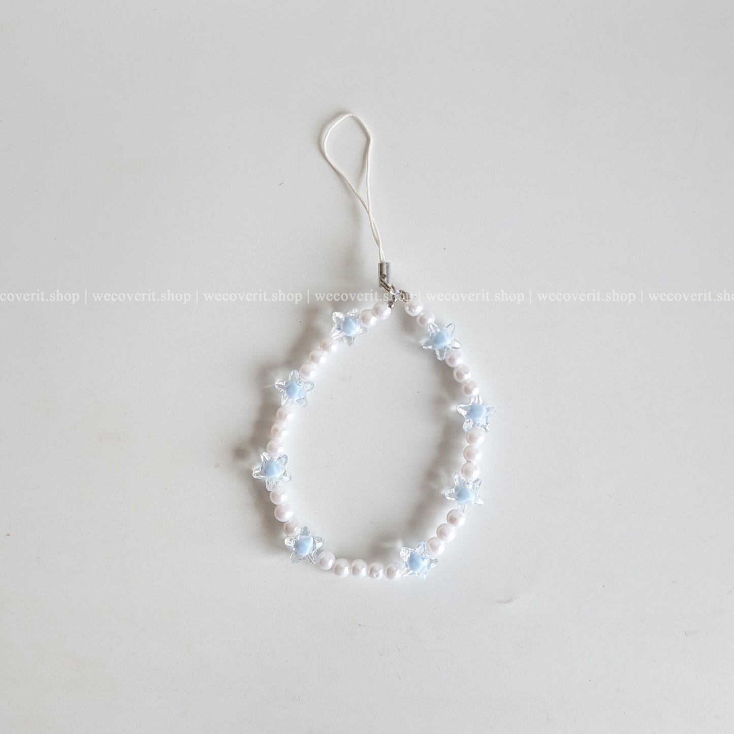 Blue Celestial Pearl Mobile Charm