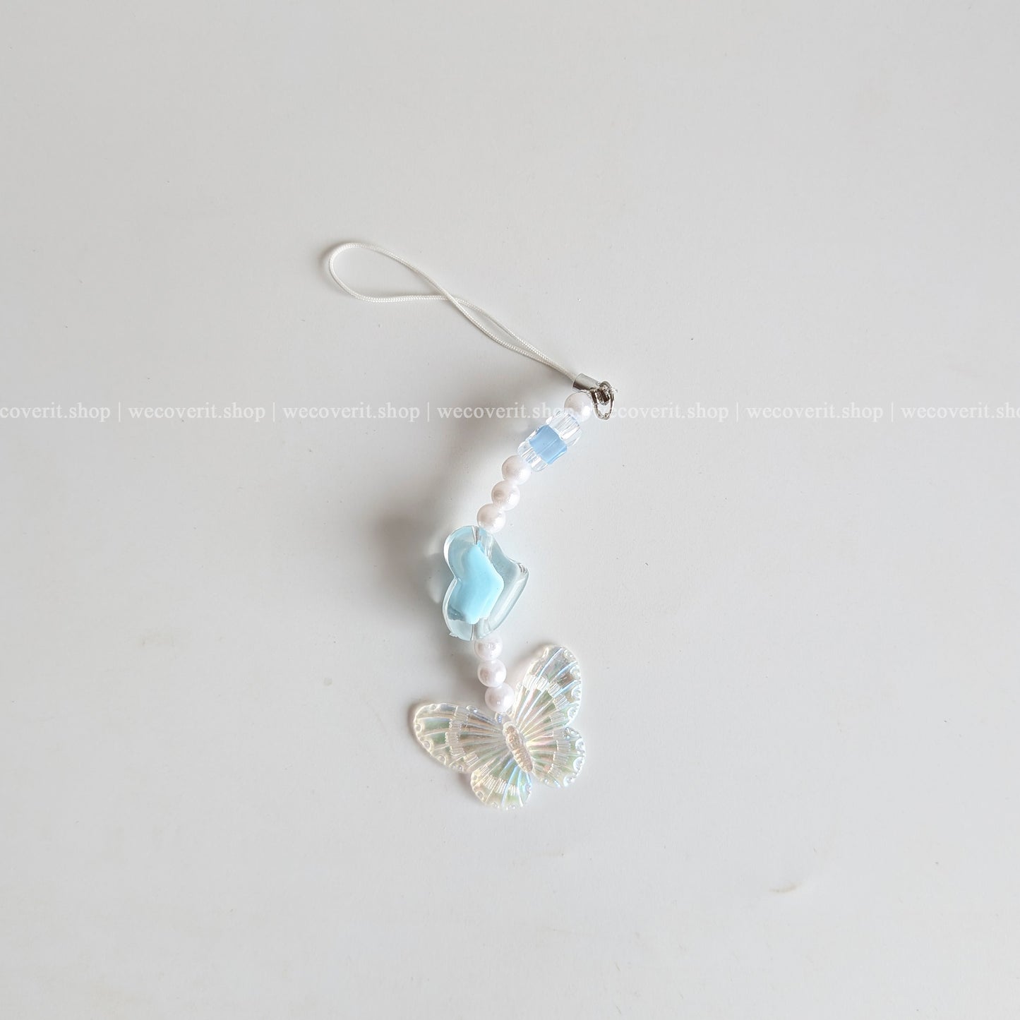 Blue Heartwing Mobile Charm