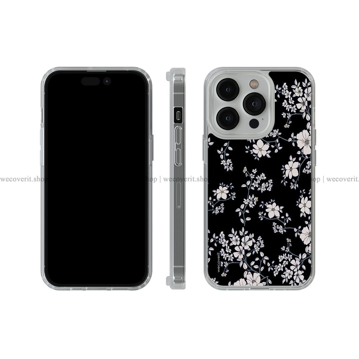Dark Aesthetic Floral Soft Mobile Cover