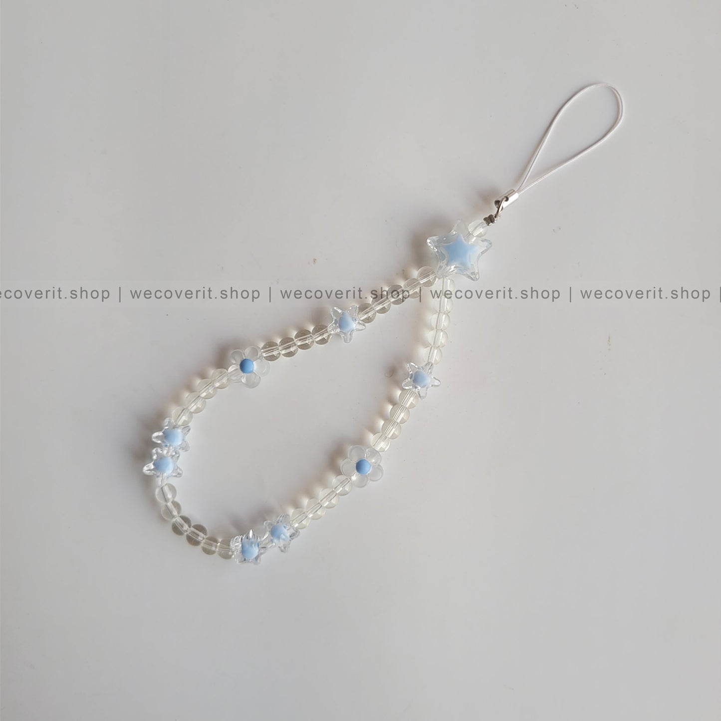 Frost Flower Pearl Mobile Charm