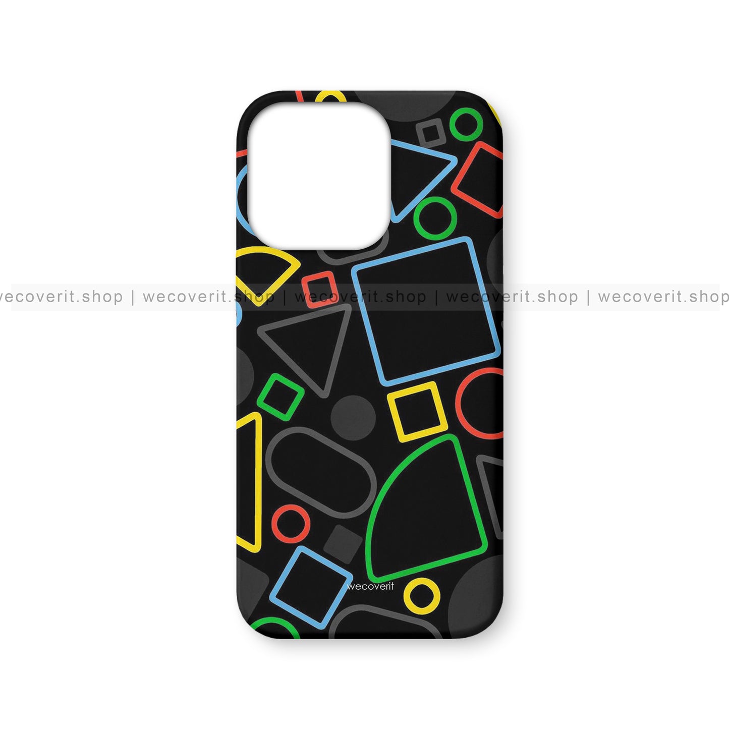 Circles Square Triangle Pattern Mobile Cover