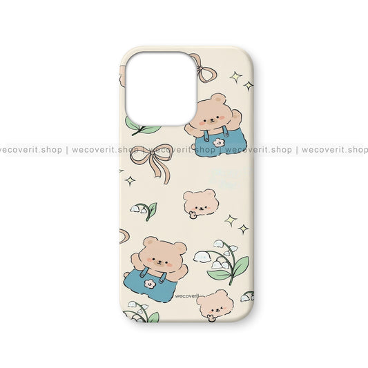 Teddy With Bow Pattern Kawai Mobile Cover