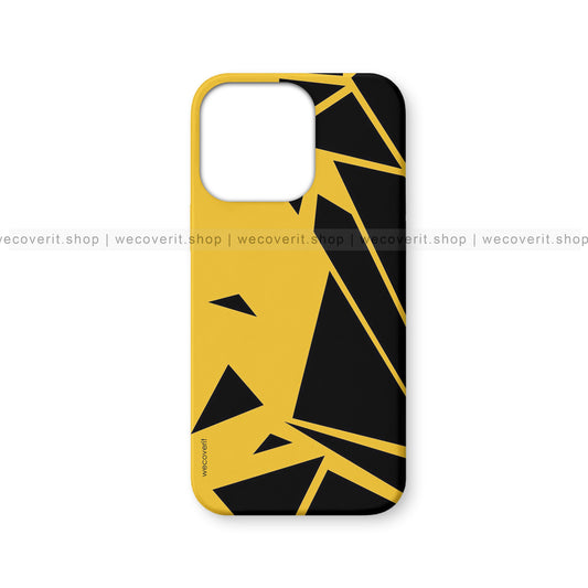 Yellow Black Stripes Design Mobile Cover