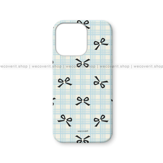 Plaid Elegance Kawai Mobile Cover