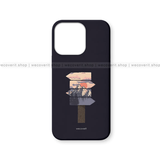 Travel Directions Black BG Travel Mobile Cover
