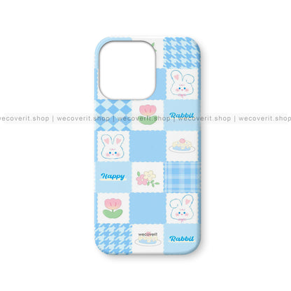 Patchwork Bunny Bliss Kawai Mobile Cover