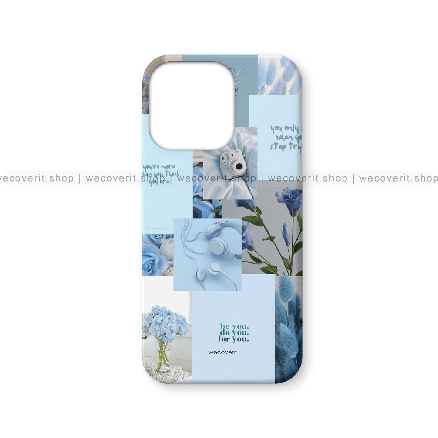 Nude Shade Blue Aesthetic Mobile Cover