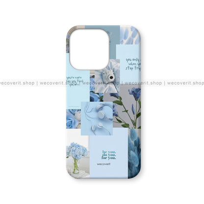 Nude Shade Blue Aesthetic Mobile Cover
