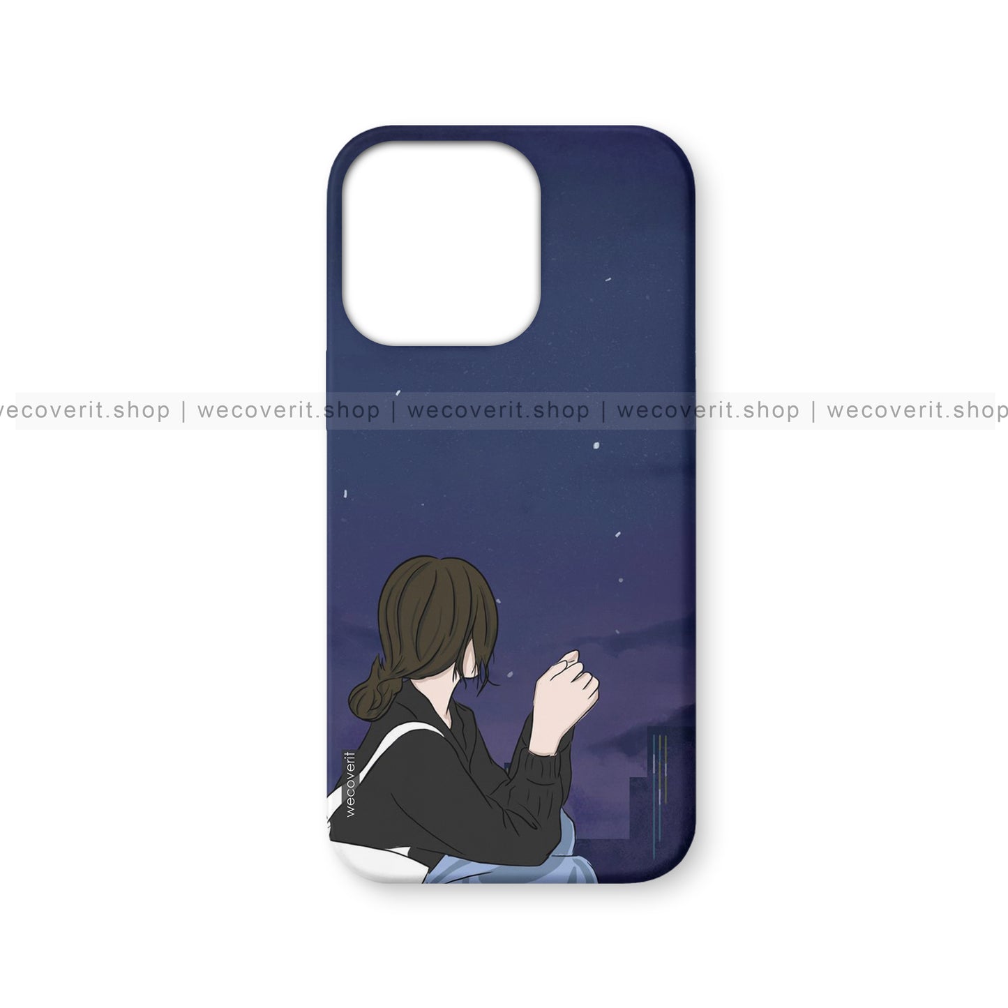 A Girl Waiting Girl Illustration Mobile Cover
