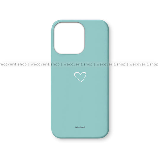 Peace Heart Blue BG Mobile Cover