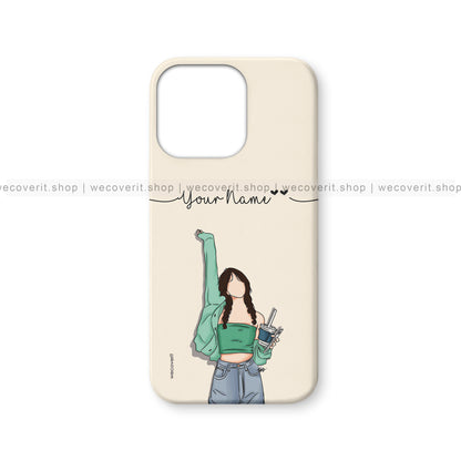 A Free Soul Girl Illustration Mobile Cover
