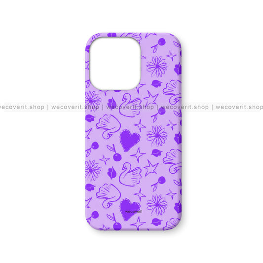 Love Pattern Mobile Cover
