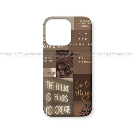 Brown Vibe Aesthetic Mobile Cover