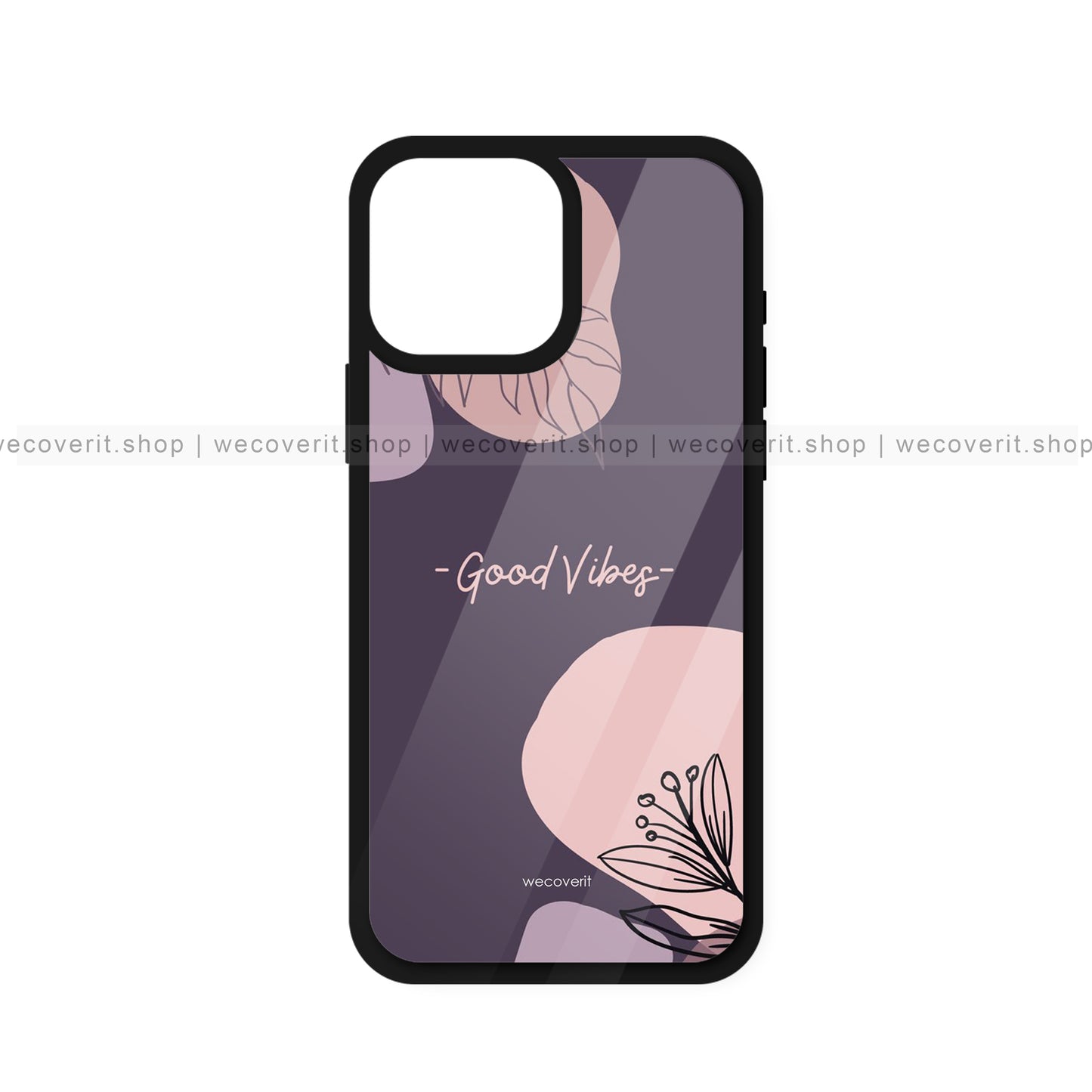 Purple Good Vibes Abstract Art Mobile Cover