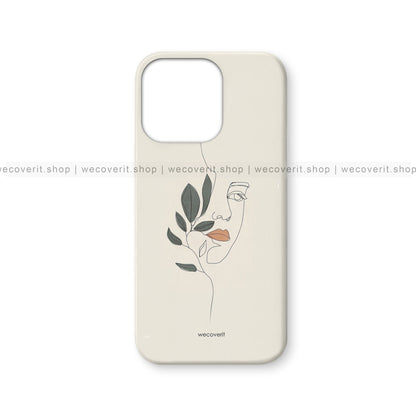 Beauty With Leaves Abstract Mobile Cover