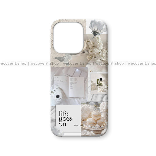 Aesthetic In White Mobile Cover