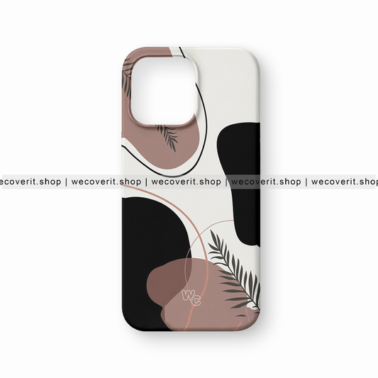 Plain Leaf Abstract Art Mobile Cover