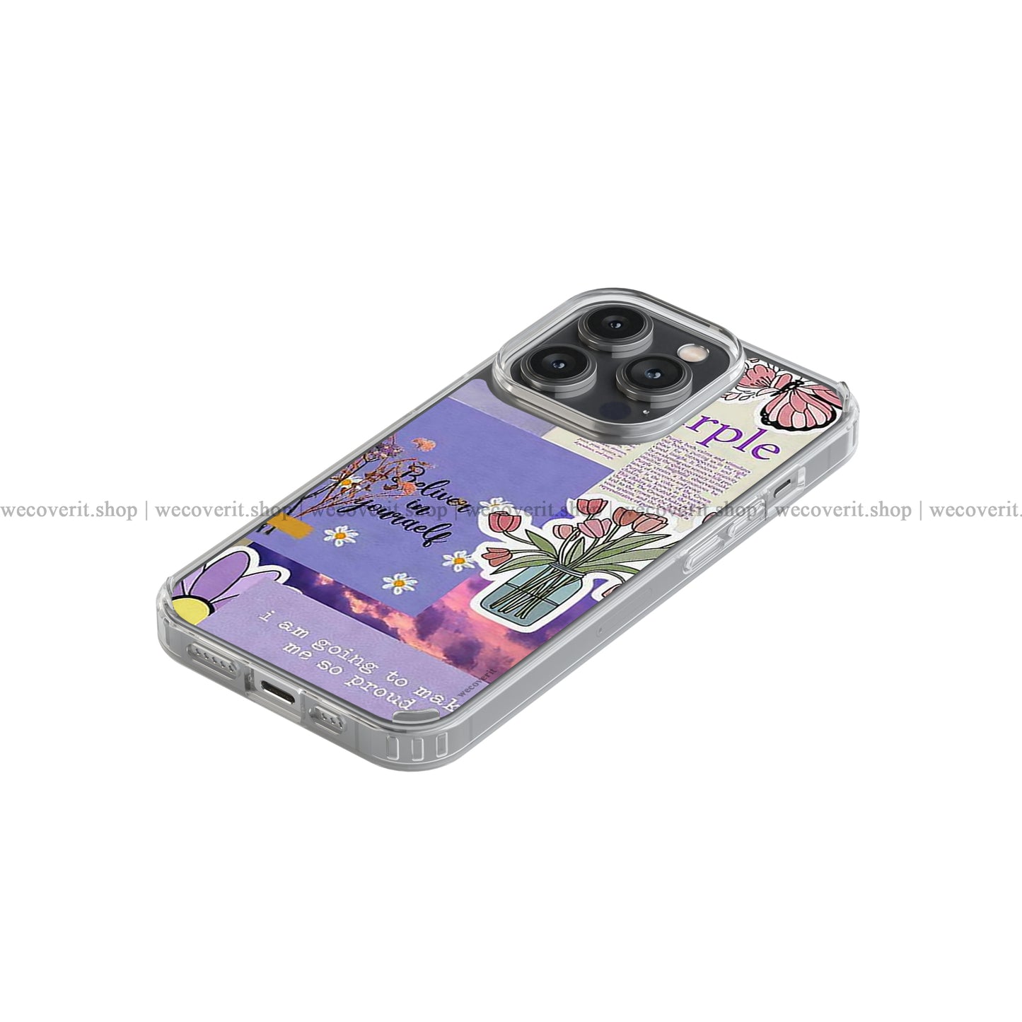 Purple Quotes Soft Mobile Cover