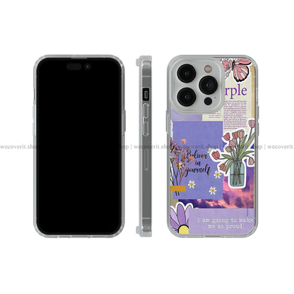 Purple Quotes Soft Mobile Cover