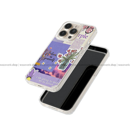 Purple Quotes Soft Mobile Cover