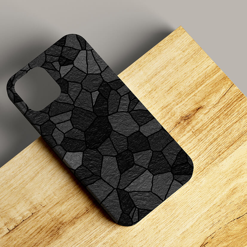 Black Shades Geometric Mobile Cover
