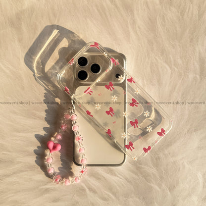 Rosy Ribbon with Charm Cover