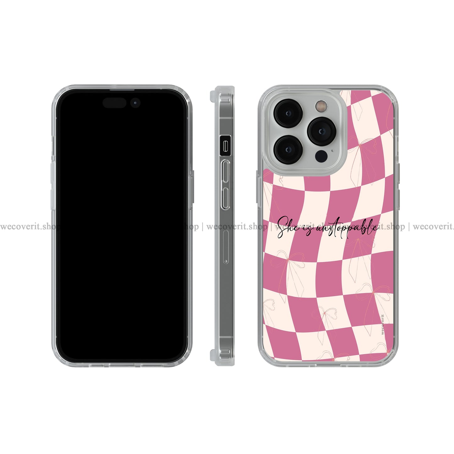 Pink Chess Soft Mobile Cover