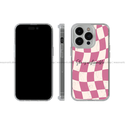Pink Chess Soft Mobile Cover