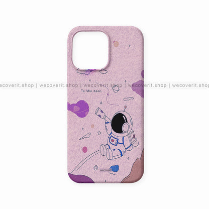 Astronaut Pink Aesthetic Space Mobile Cover