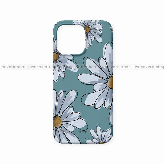 White Flowers Floral Mobile Cover