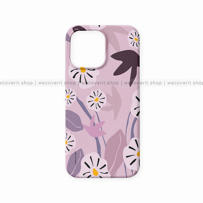 Aesthetic Pink Flowers Floral Mobile Cover