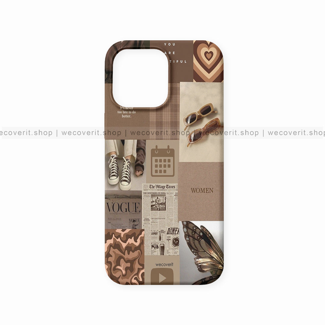 Brown Aesthetic Mobile Cover