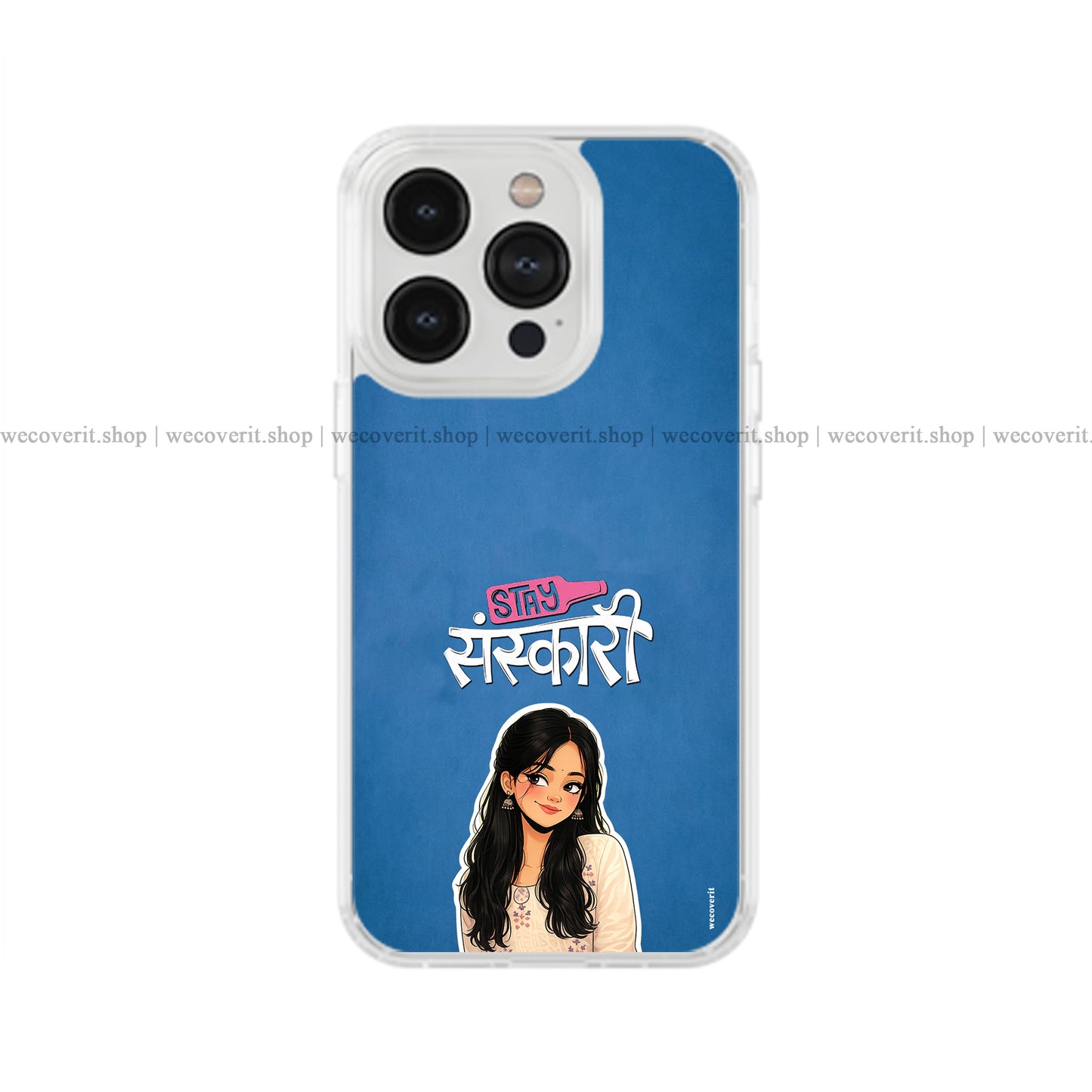 Stay Sanskari Soft Mobile Cover