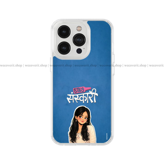 Stay Sanskari Soft Mobile Cover