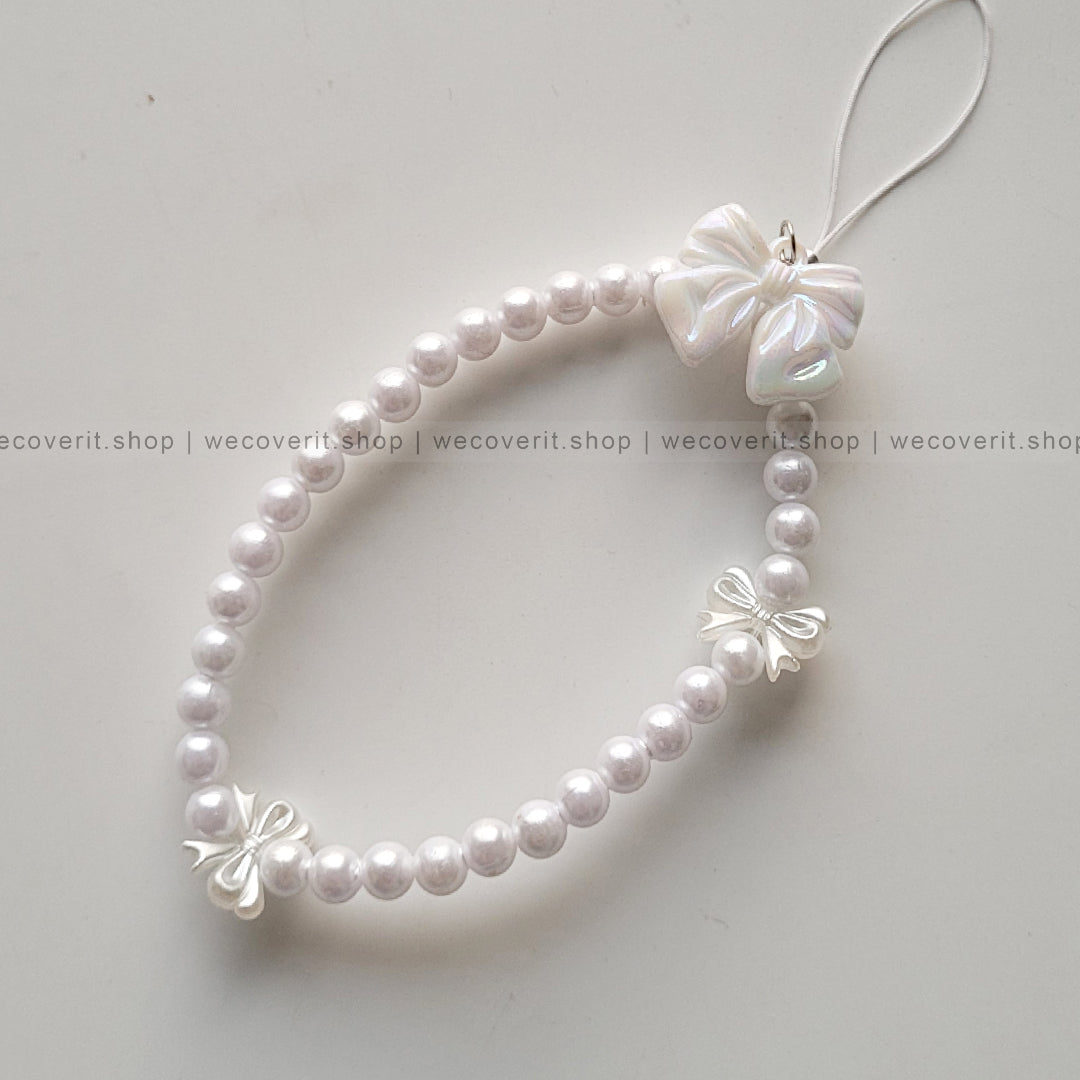 Aesthetic Bow with Pearl and Bow Mobile Charm