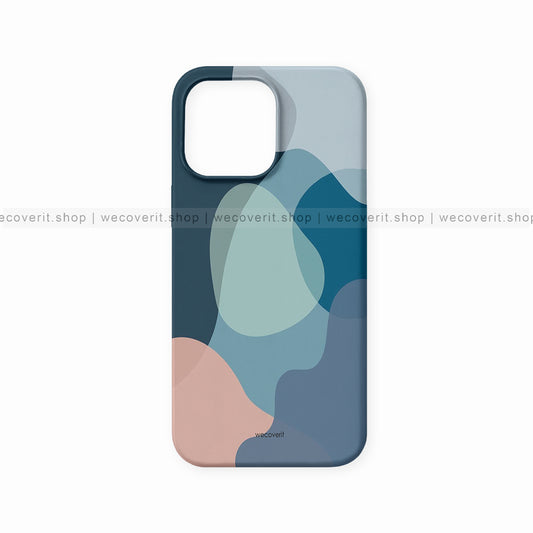 Blue Bubble Abstract Art Mobile Cover