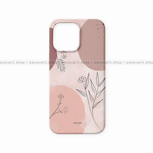 Leaf Line Art Abstract Art Mobile Cover